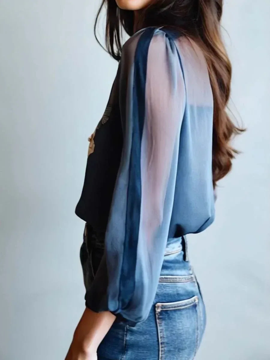 Floral Boho Chic Women's Blouse - Sarah and Emma Portland