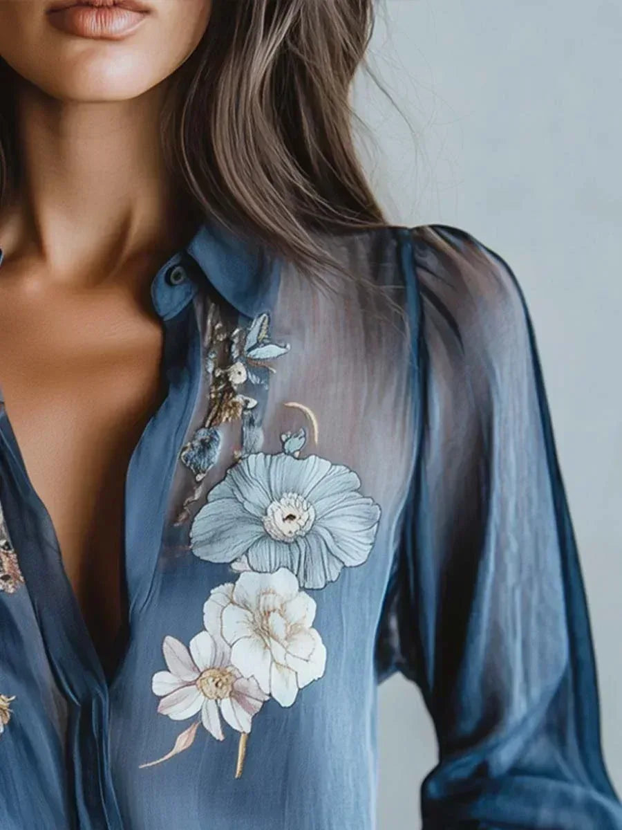 Floral Boho Chic Women's Blouse - Sarah and Emma Portland