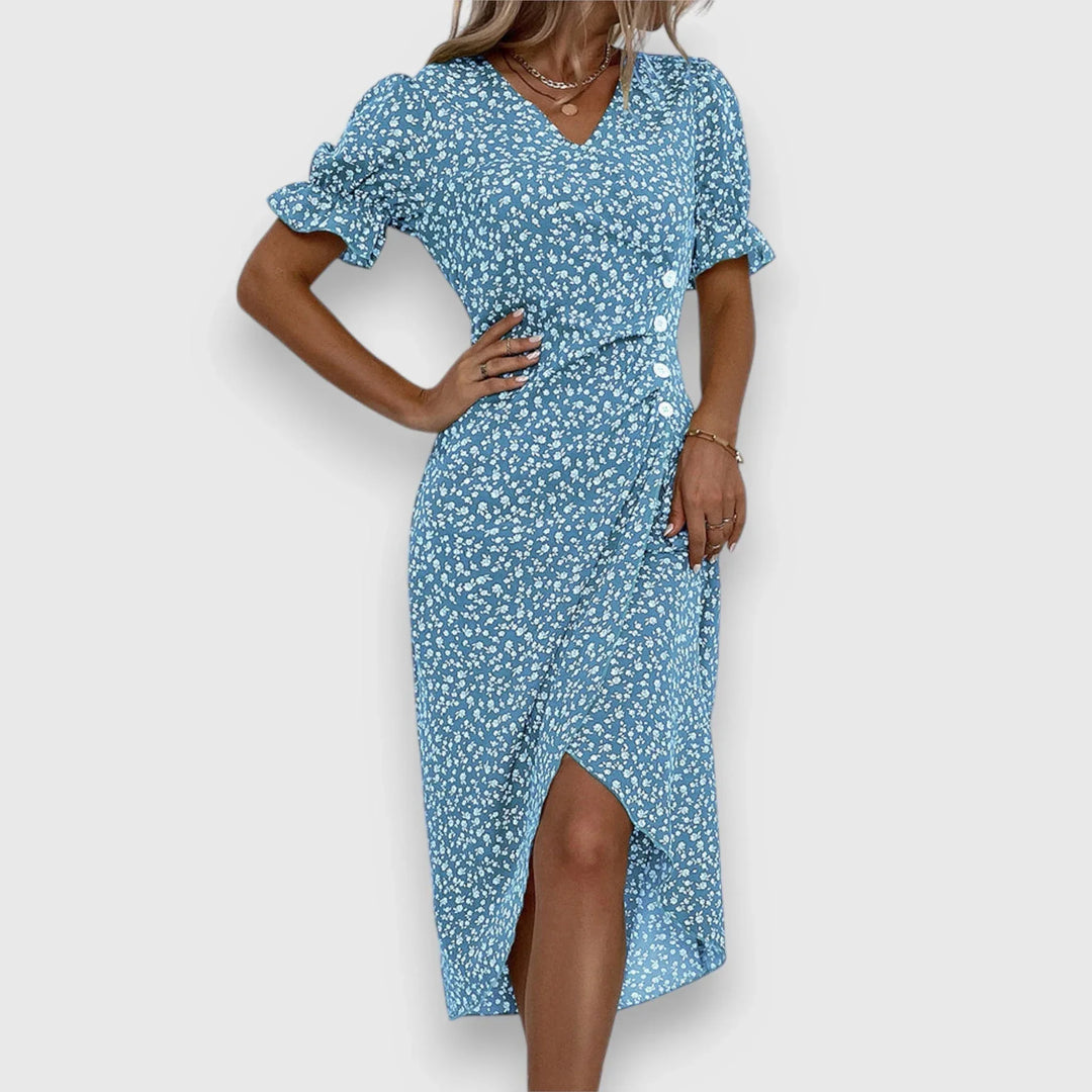 Tessina – Elegant Floral Dress - Sarah and Emma Portland