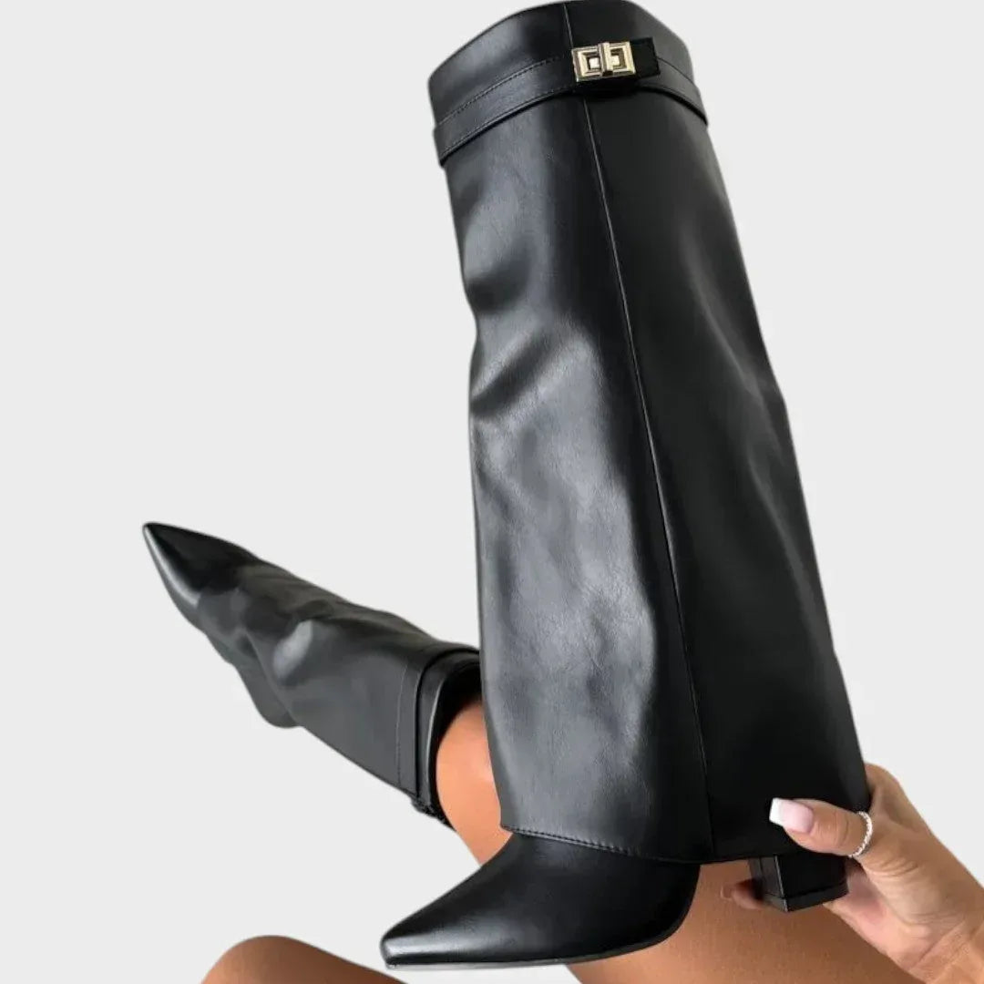 Luna | High Leather Boots - Sarah and Emma Portland