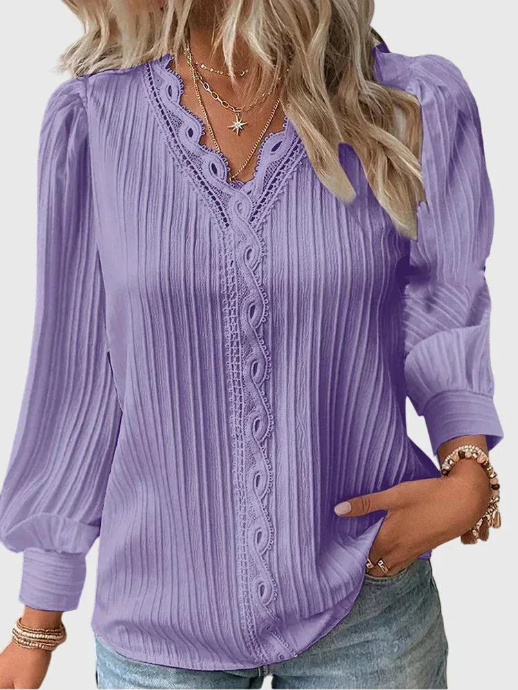 Andrea™ | Elegant Pullover Blouse - Sarah and Emma Portland