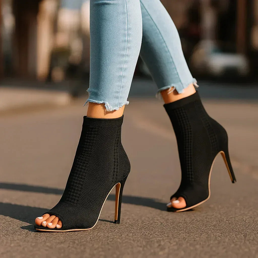AMENA KNIT HEELS - Sarah and Emma Portland