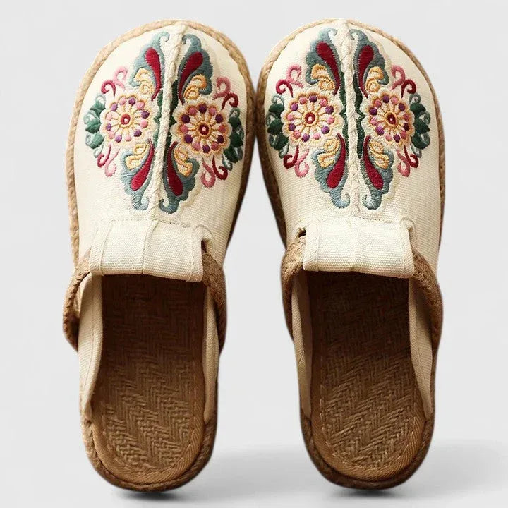 Marousse | Comfortable Handmade Floral Mules - Sarah and Emma Portland