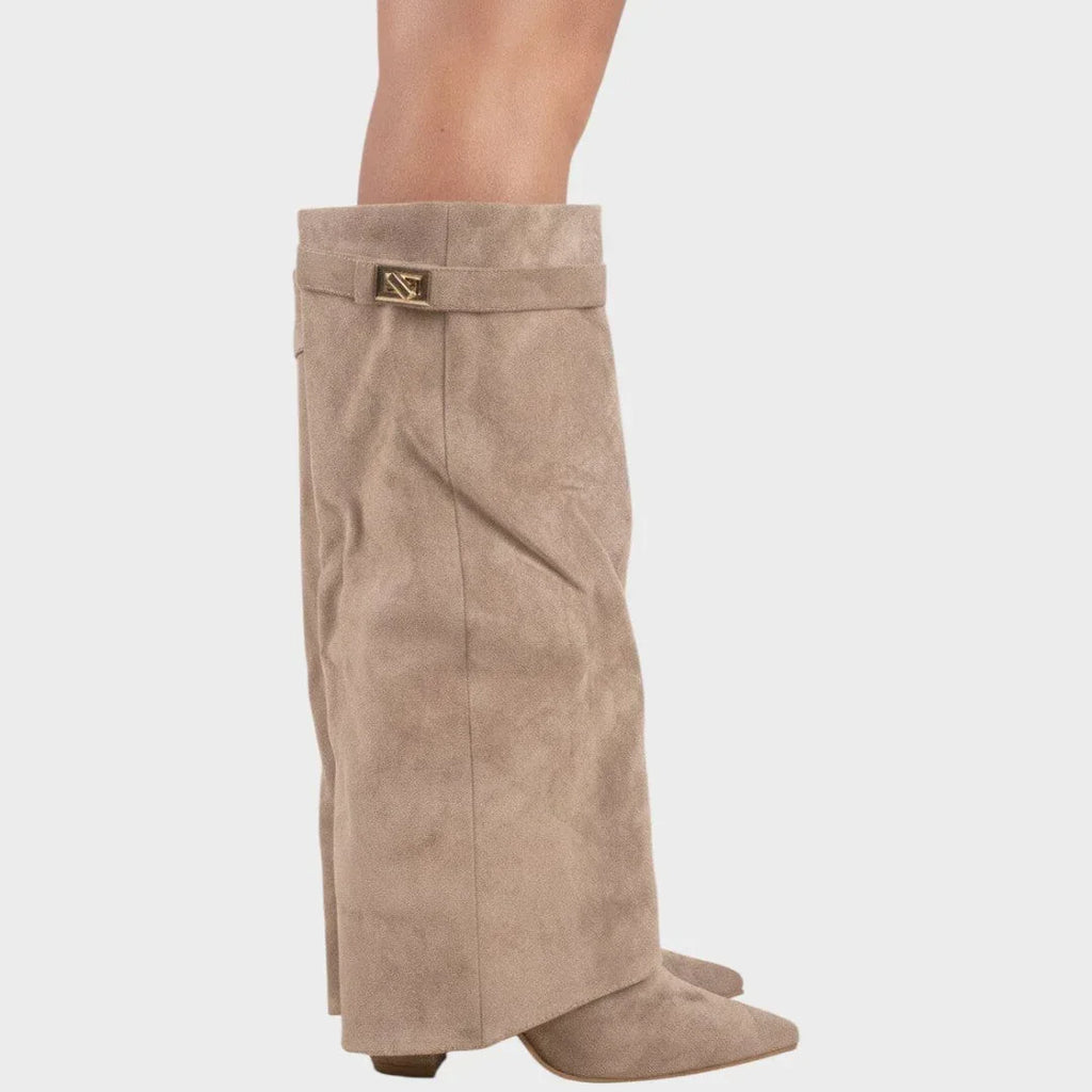 Lunara | High-Cut Suede Boots - Sarah and Emma Portland