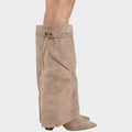 Lunara | High-Cut Suede Boots - Sarah and Emma Portland