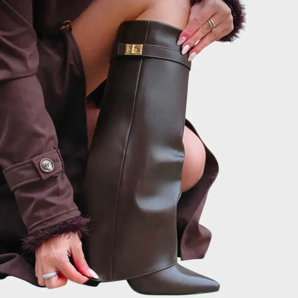 Luna | High Leather Boots - Sarah and Emma Portland