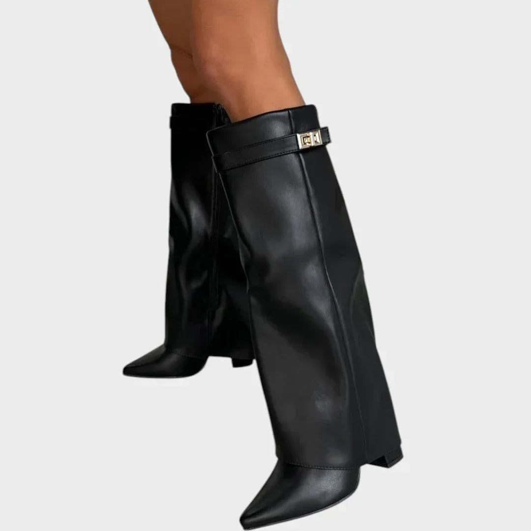 Luna | High Leather Boots - Sarah and Emma Portland