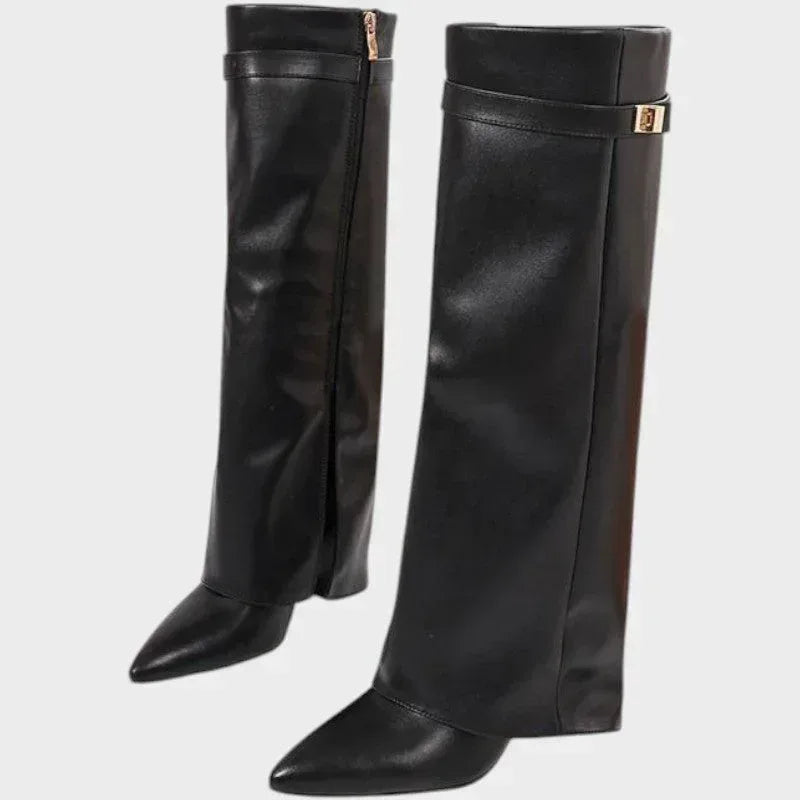 Luna | High Leather Boots - Sarah and Emma Portland