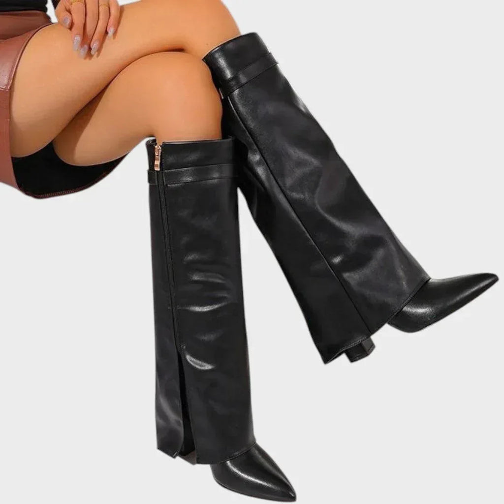 Luna | High Leather Boots - Sarah and Emma Portland