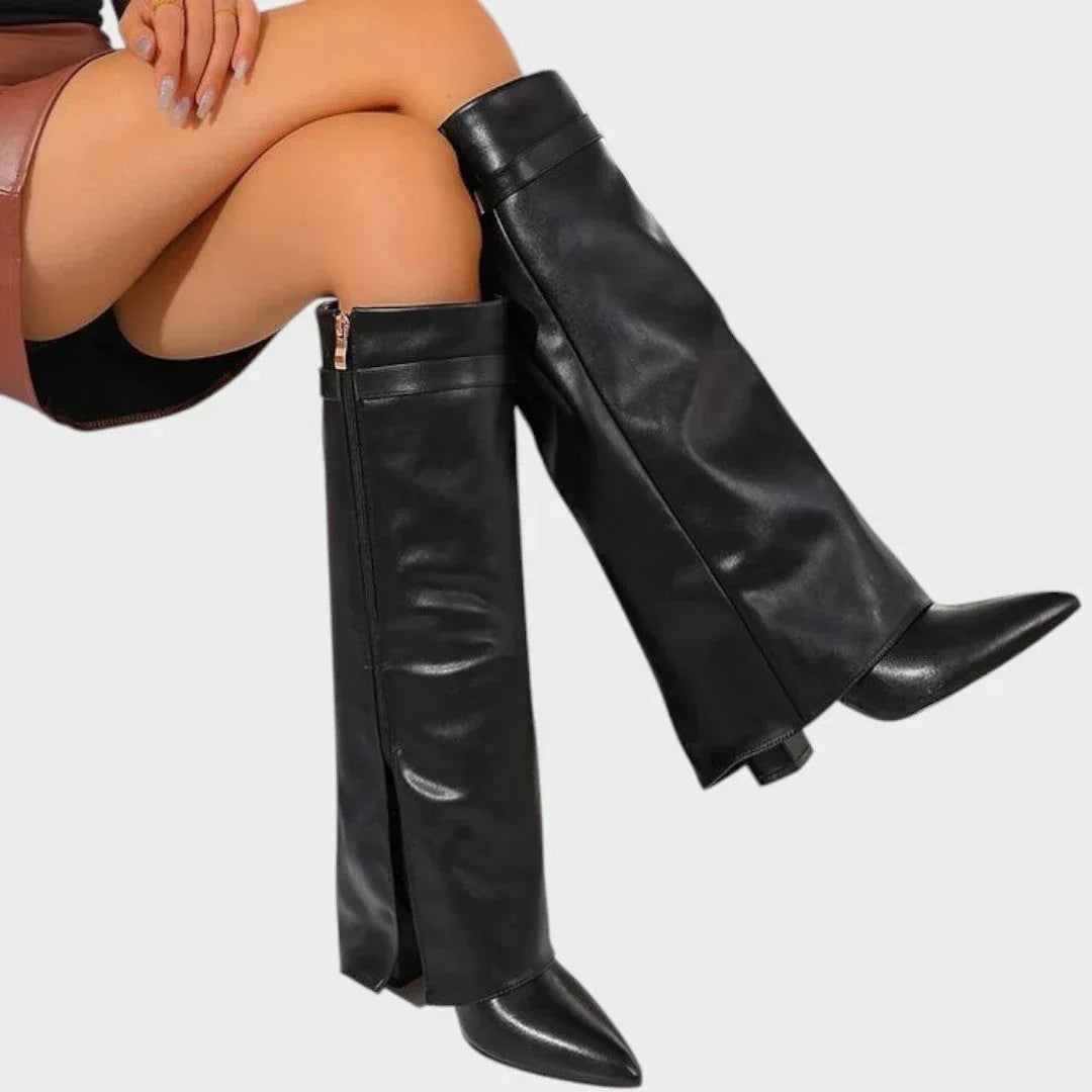 Luna | High Leather Boots - Sarah and Emma Portland