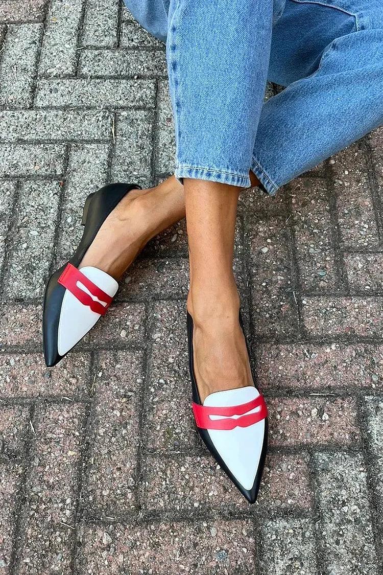 Lyna™ | Two-Tone Pointed Comfort Slippers - Sarah and Emma Portland