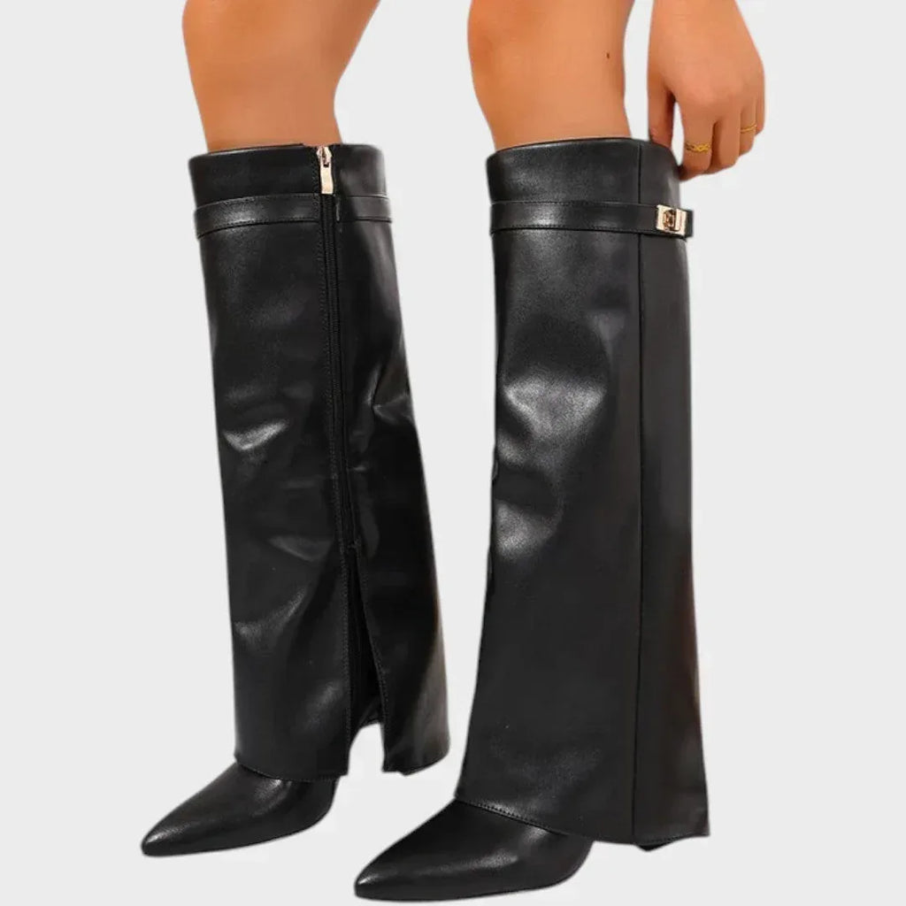 Luna | High Leather Boots - Sarah and Emma Portland