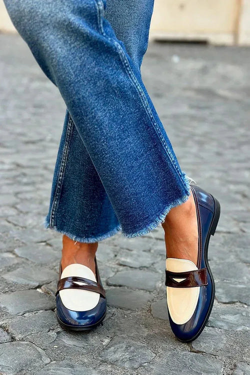 Ashlynn™ | Navy Blue Loafer - Sarah and Emma Portland