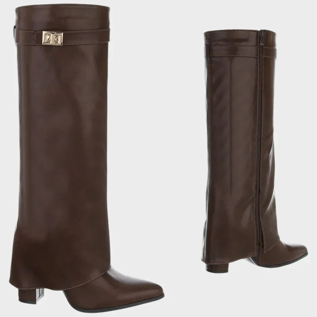 Luna | High Leather Boots - Sarah and Emma Portland