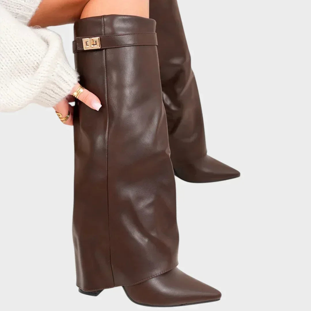 Luna | High Leather Boots - Sarah and Emma Portland