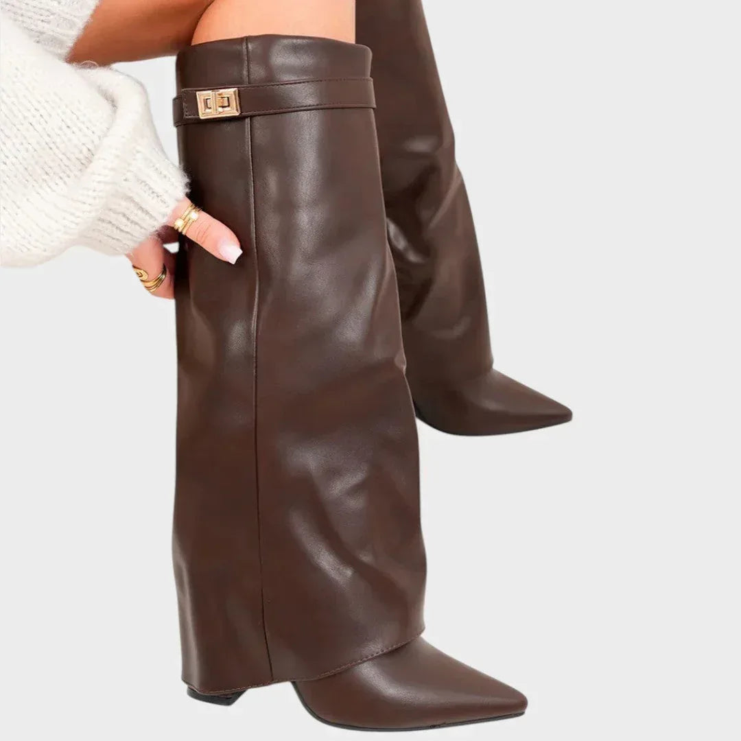 Luna | High Leather Boots - Sarah and Emma Portland