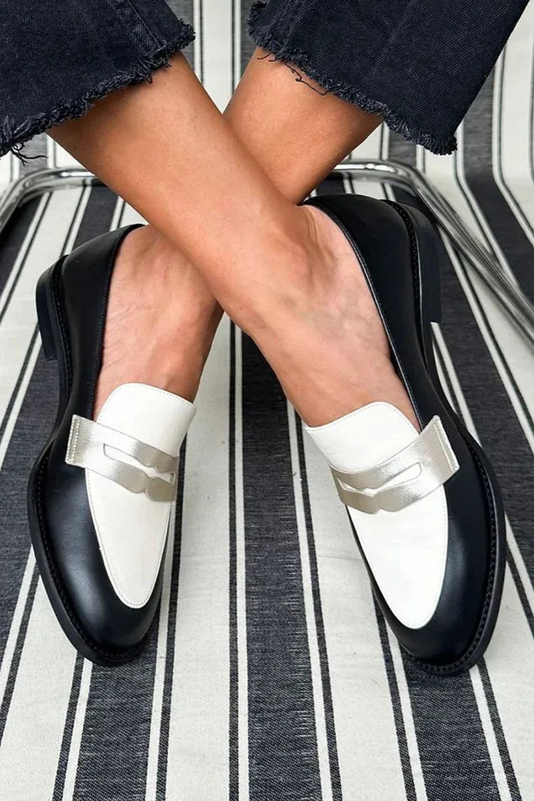Myla™ | Monochrome Loafers - Sarah and Emma Portland