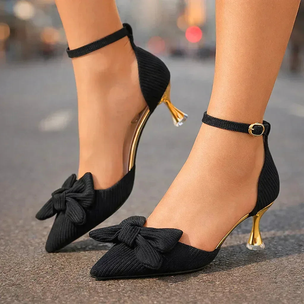 LIORA BOW HEELS - Sarah and Emma Portland