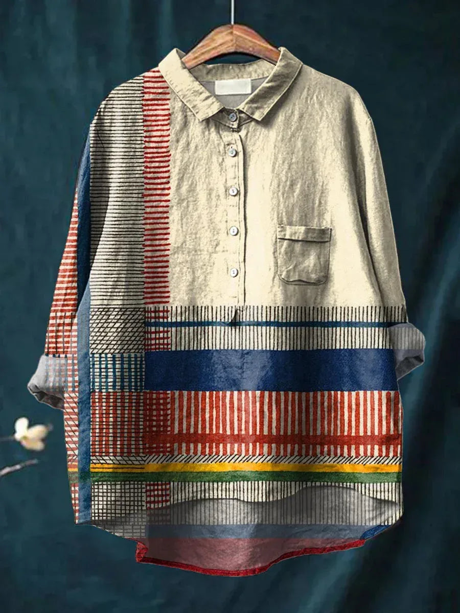 Lena | Artistic Stripes Shirt - Sarah and Emma Portland