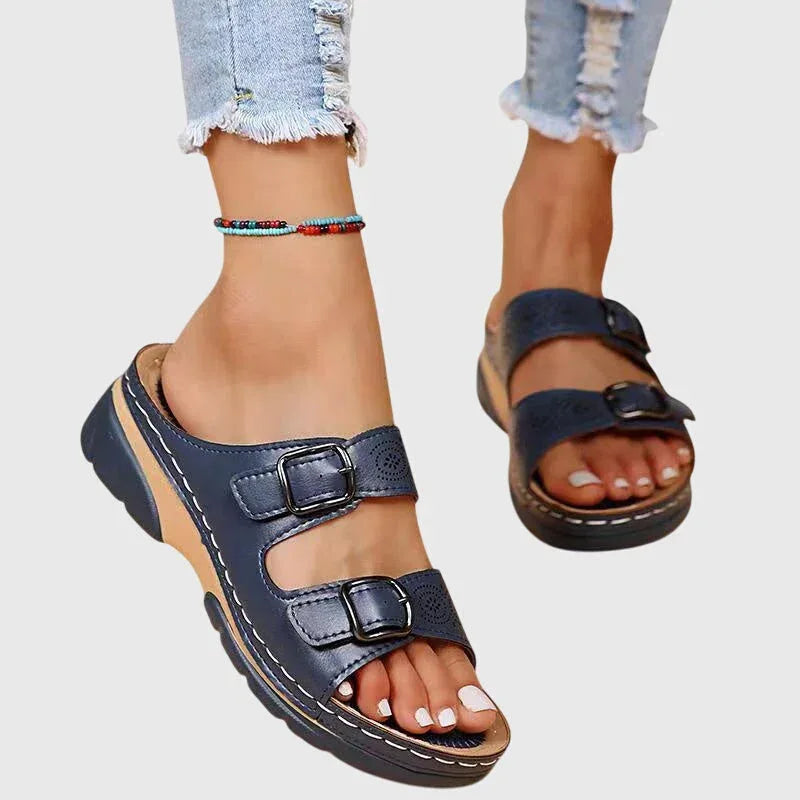 Diora™ | Orthopedic Leather Sandals - Sarah and Emma Portland
