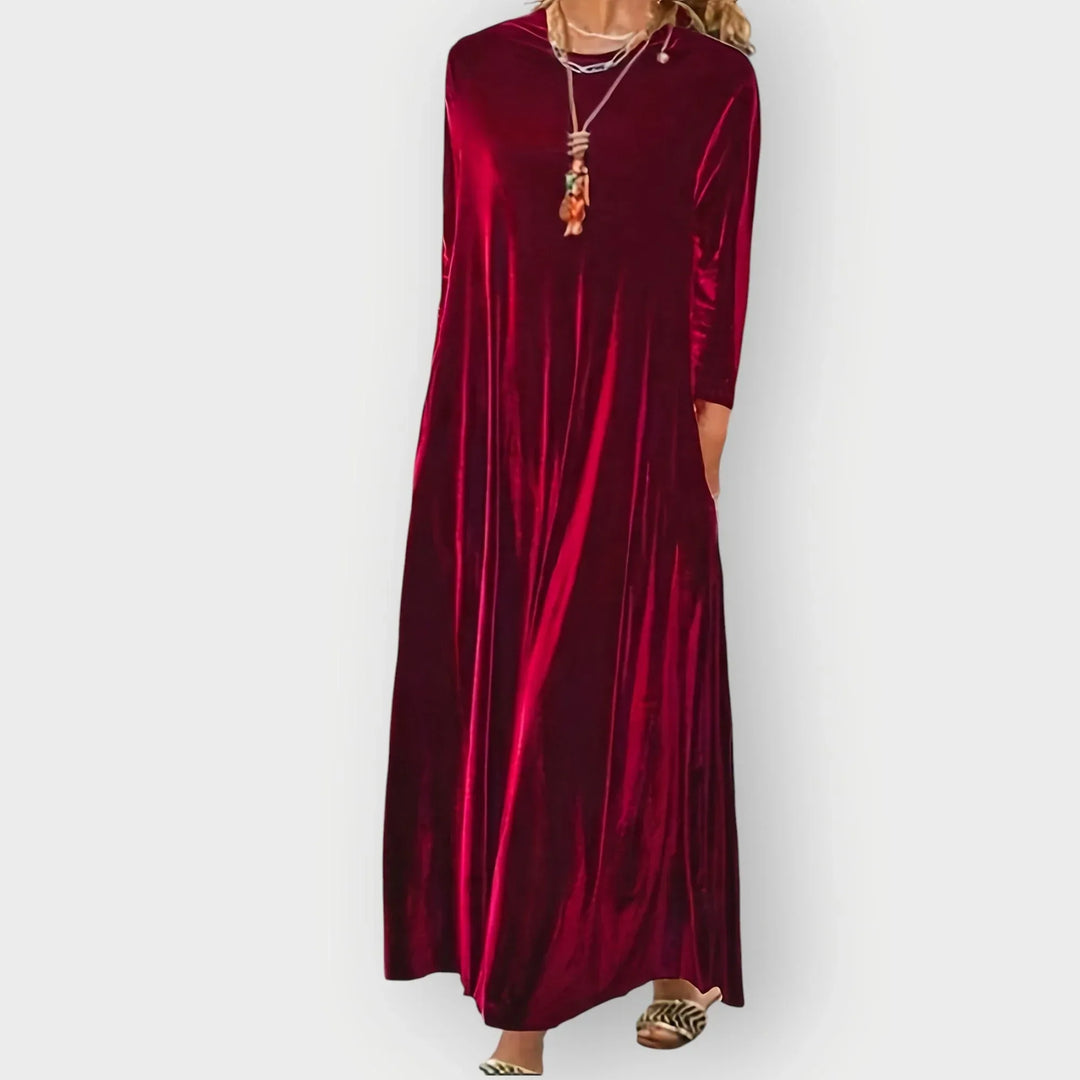 Vexalia | Luxe Velvet Flow Maxi Dress - Sarah and Emma Portland