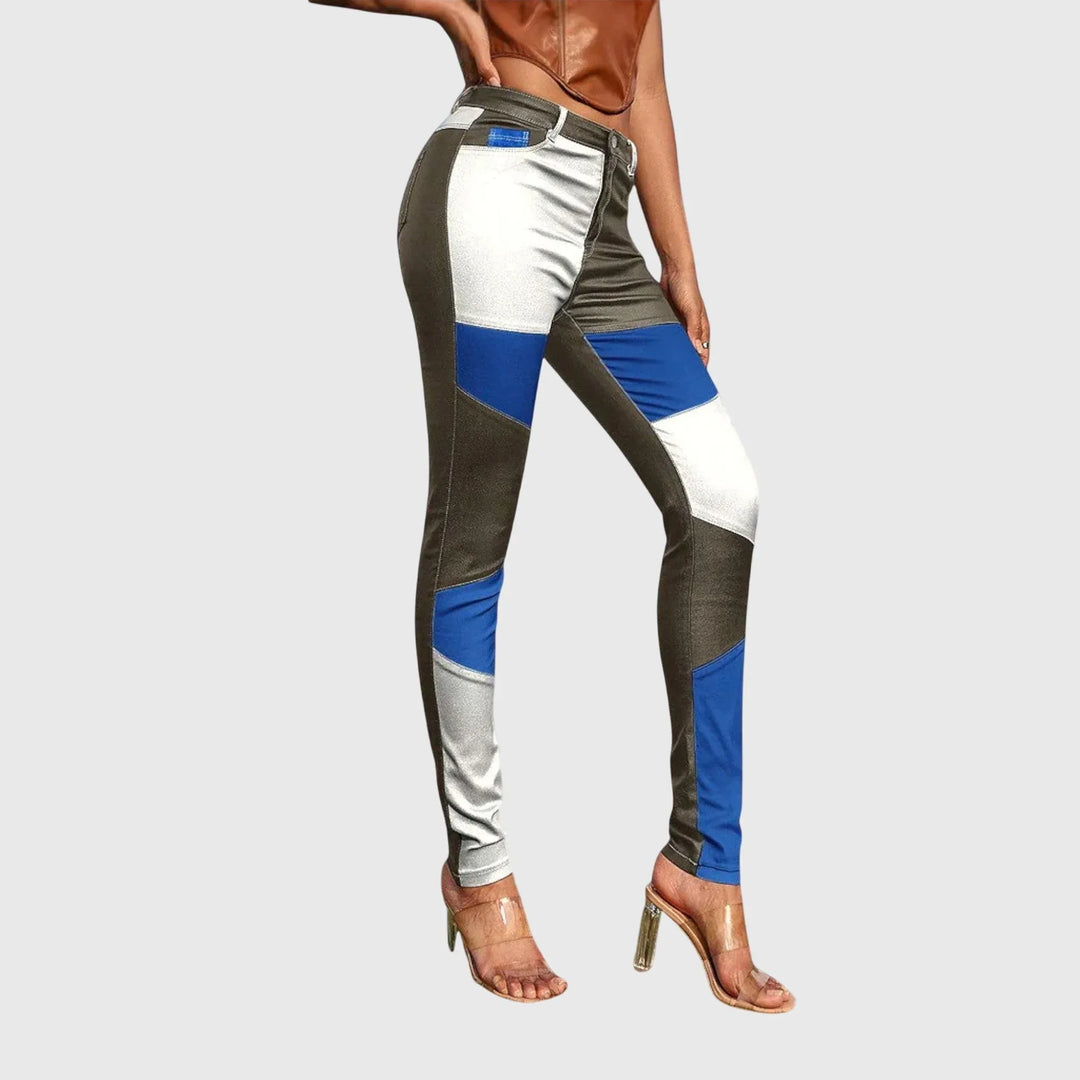 Calliope - Tube Pants with Color Block Pattern - Sarah and Emma Portland