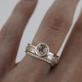 Elegant Ring with Inlay - Sarah and Emma Portland