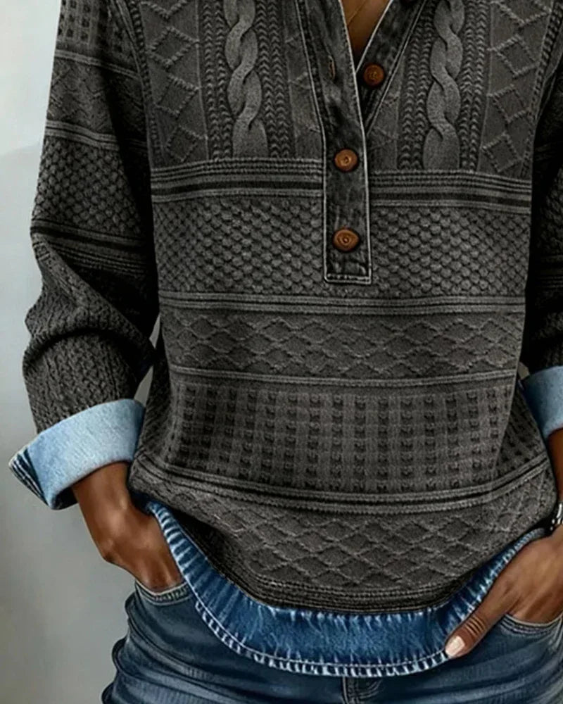 Gwen – Relaxed Half-Breasted Jumper - Sarah and Emma Portland