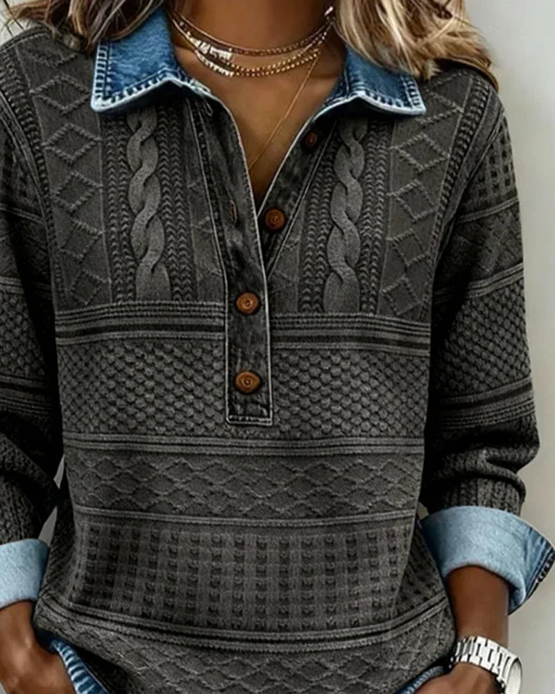 Gwen – Relaxed Half-Breasted Jumper - Sarah and Emma Portland