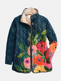 Lorynna | Vintage Floral Print Quilted Jacket - Sarah and Emma Portland