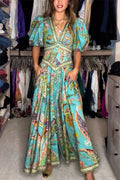 Heather™  | Airy maxi dress with puff sleeves