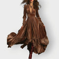 Alorae | Vintage A-Line Velvet Maxi Dress - Sarah and Emma Portland