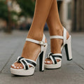 AMIRA RAE INTERLACE HEELS - Sarah and Emma Portland