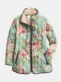 Kaevia | Retro Floral Patterned Quilted Jacket - Sarah and Emma Portland
