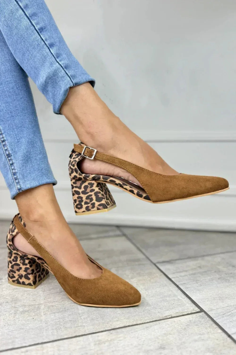 Camila | Leopard Print Heel Slingbacks - Sarah and Emma Portland