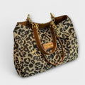 Josephine - Leopard Canvas Tote - Sarah and Emma Portland