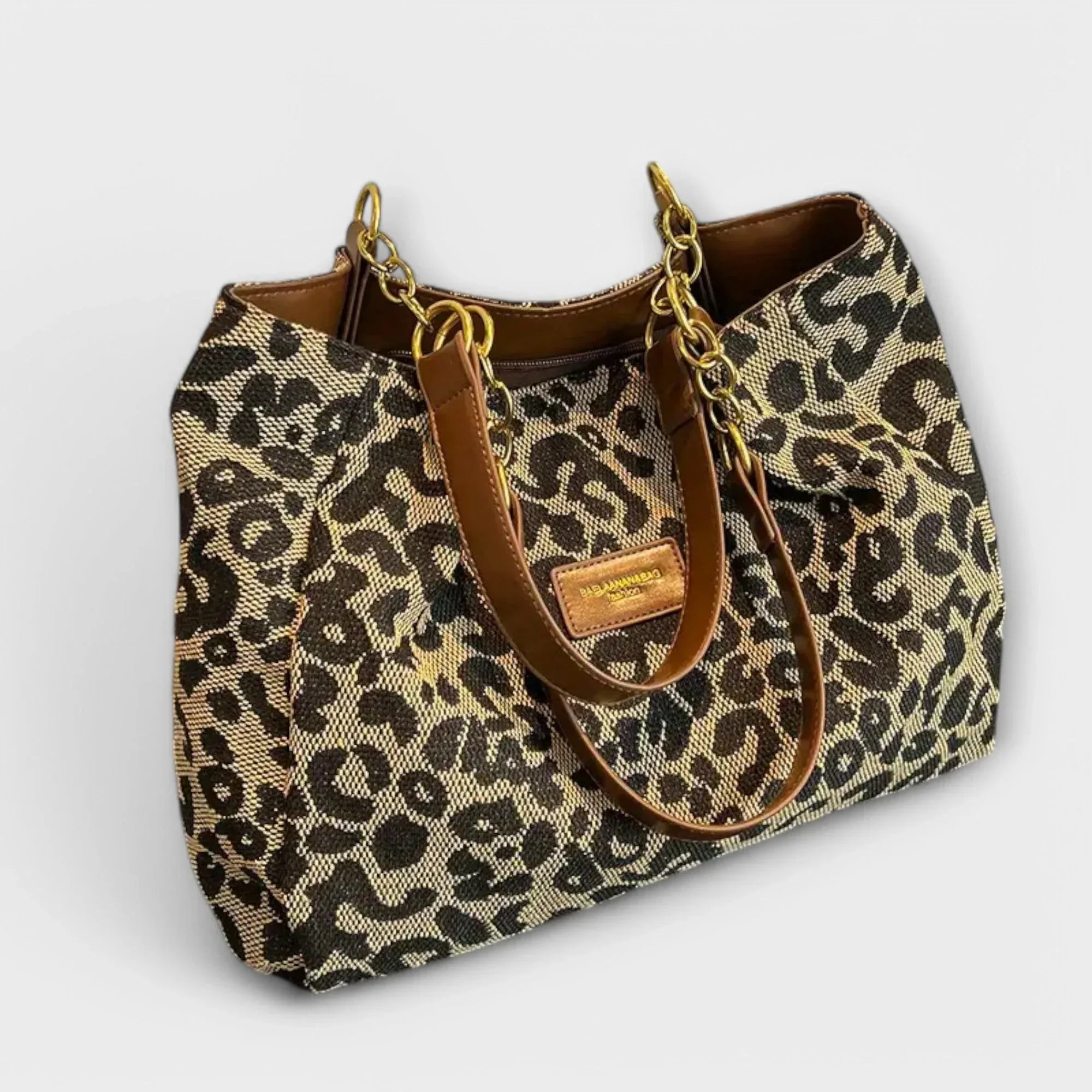 Josephine - Leopard Canvas Tote - Sarah and Emma Portland