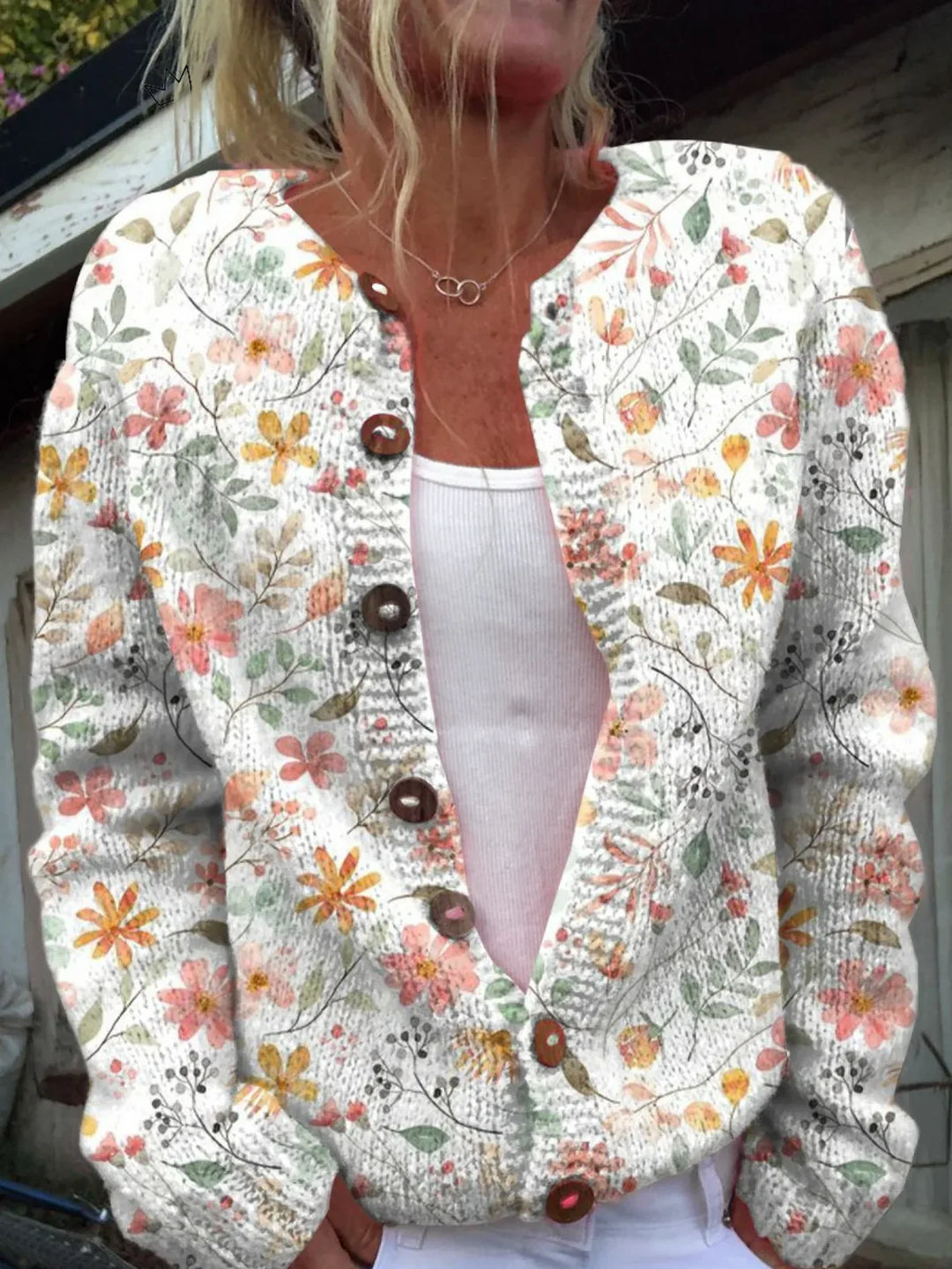 Celvianne™ | Women’s Vintage Knit Cardigan Sweater - Sarah and Emma Portland