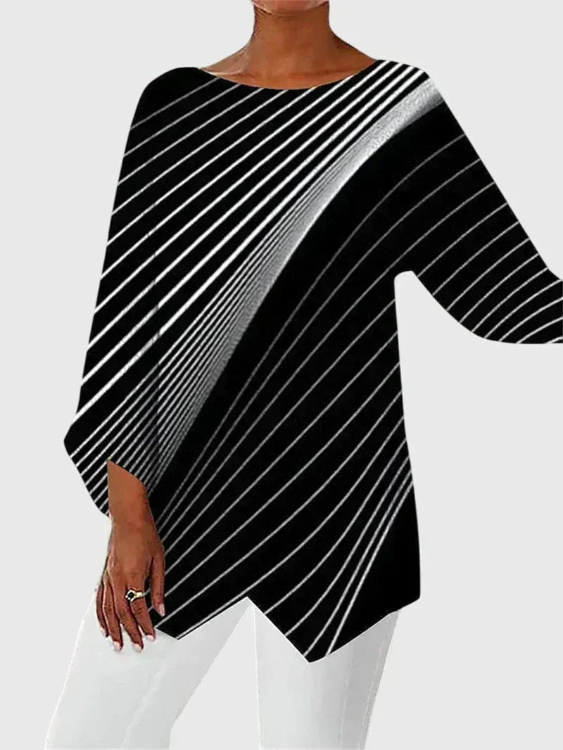 Alayah™ | Elegant Crew Neck Top - Sarah and Emma Portland