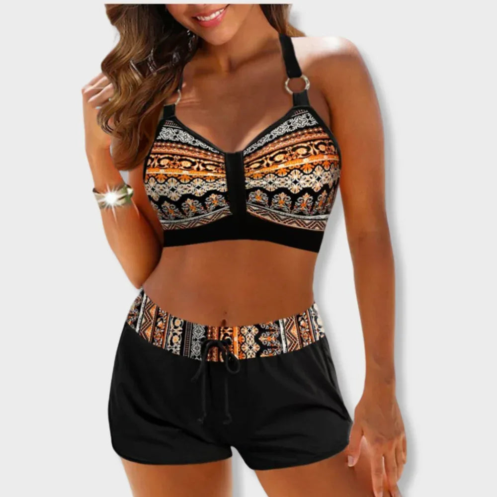 Luisa | Bikini with Geometric Pattern - Sarah and Emma Portland