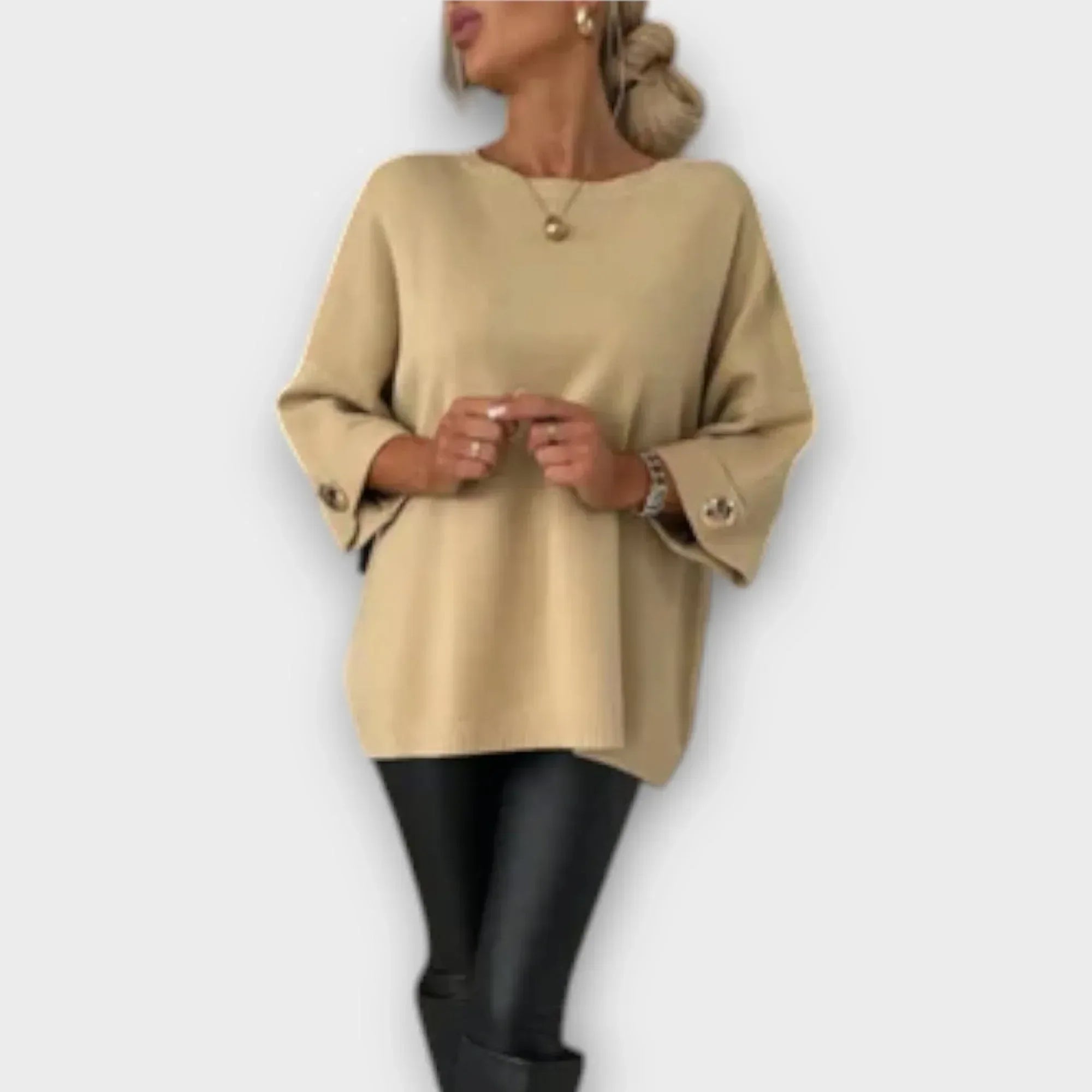 April | Elegant Sweater Blouse - Sarah and Emma Portland