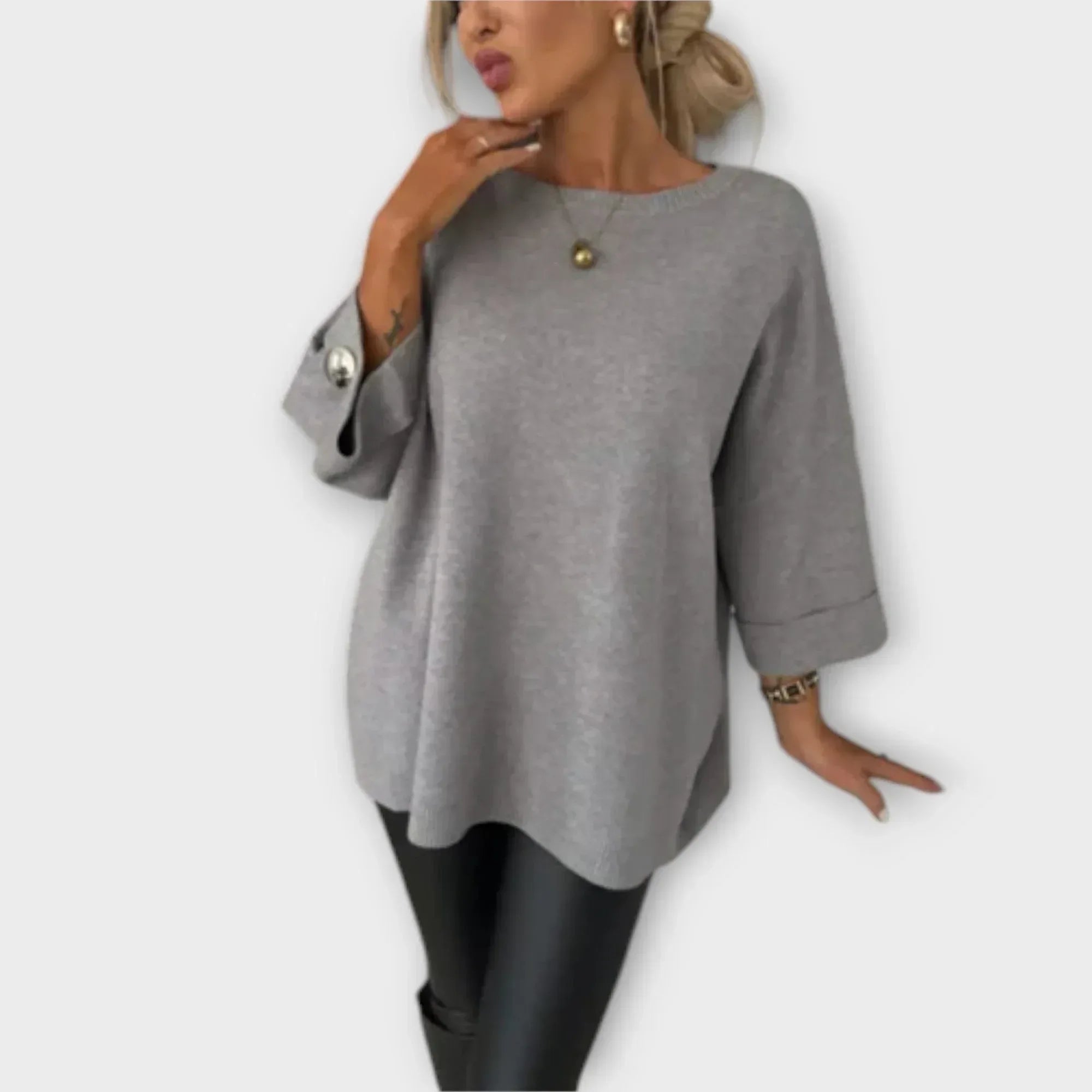April | Elegant Sweater Blouse - Sarah and Emma Portland