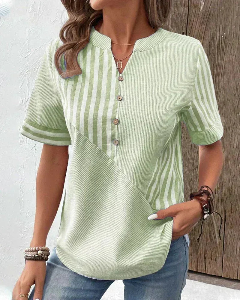 Lila | Soft Striped Blouse - Sarah and Emma Portland