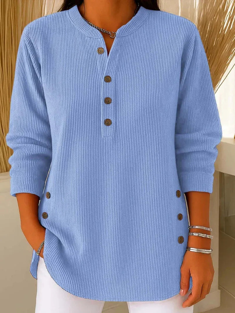 Livia | Button Henley Tunic - Sarah and Emma Portland