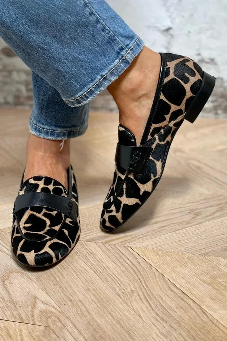 Kyra™ | Animal Print Loafers - Sarah and Emma Portland