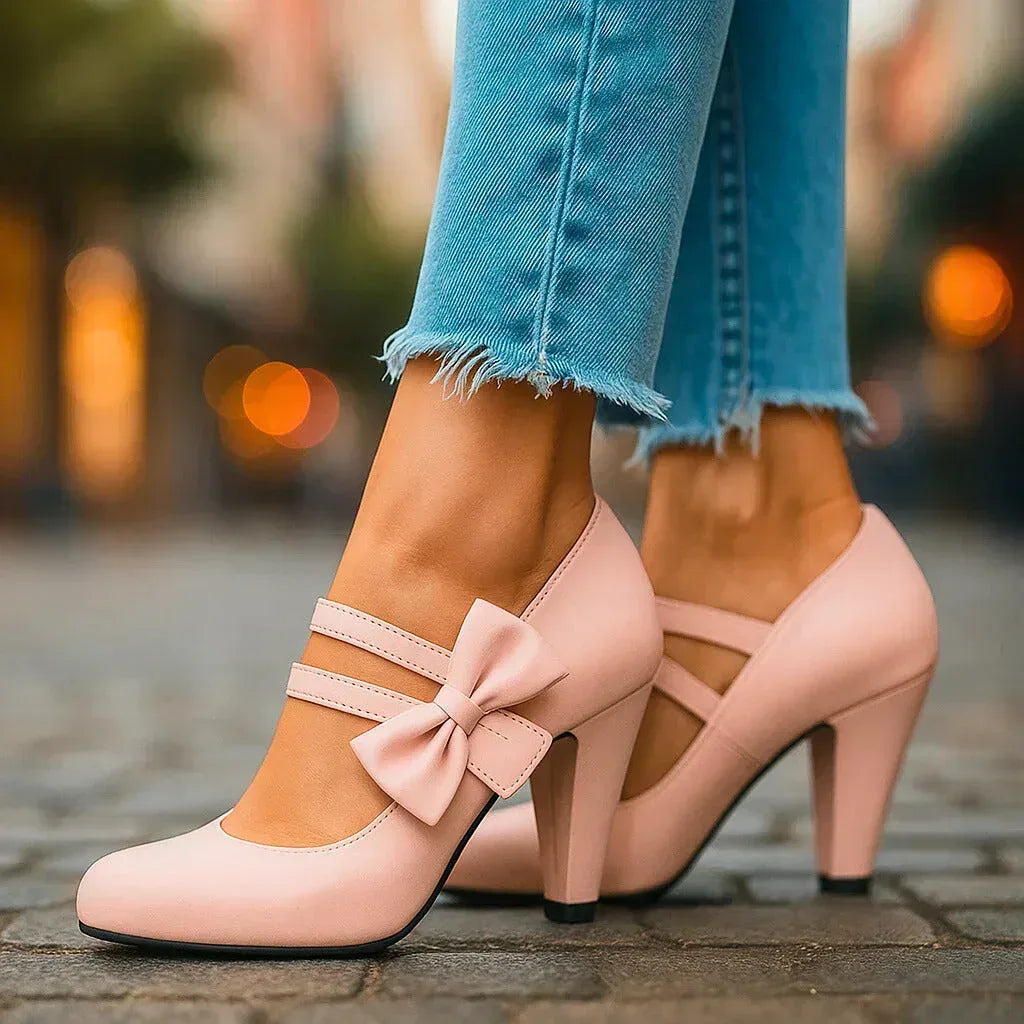 BELLA BOW HEELS - Sarah and Emma Portland