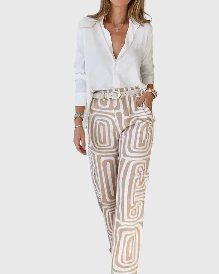 Emilia™ | Stylish Pants + Free Blouse & Belt - Sarah and Emma Portland