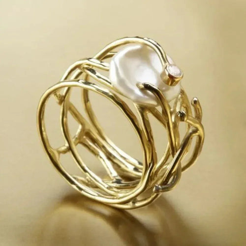 Antique Thin Ring with Pearl - Sarah and Emma Portland