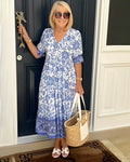 Keisha | Graceful V-Neck Floral - Sarah and Emma Portland