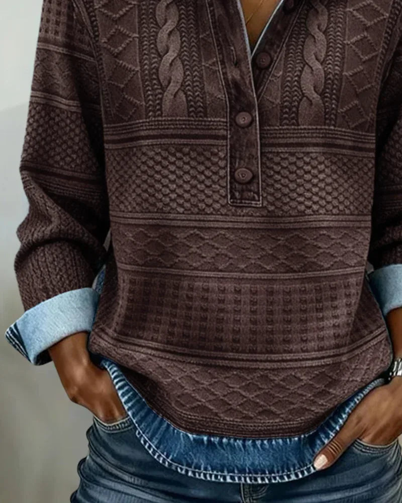 Gwen – Relaxed Half-Breasted Jumper - Sarah and Emma Portland